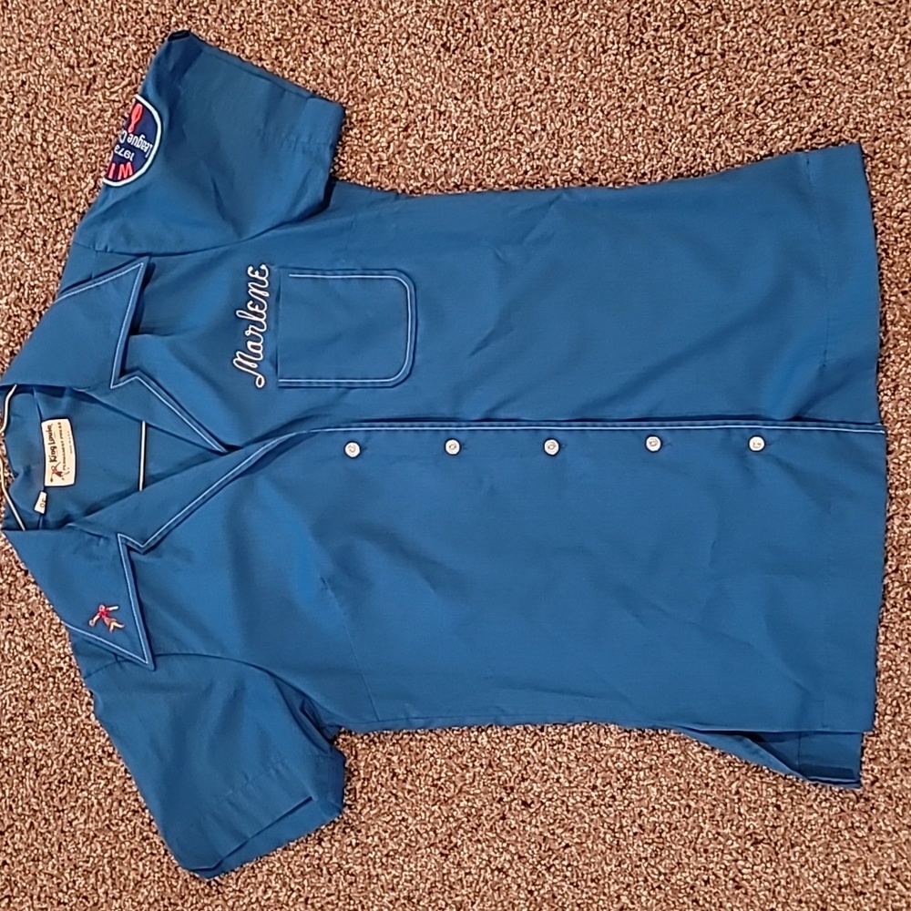 Vintage King Louie Women's Bowling Shirt size 30 1973
